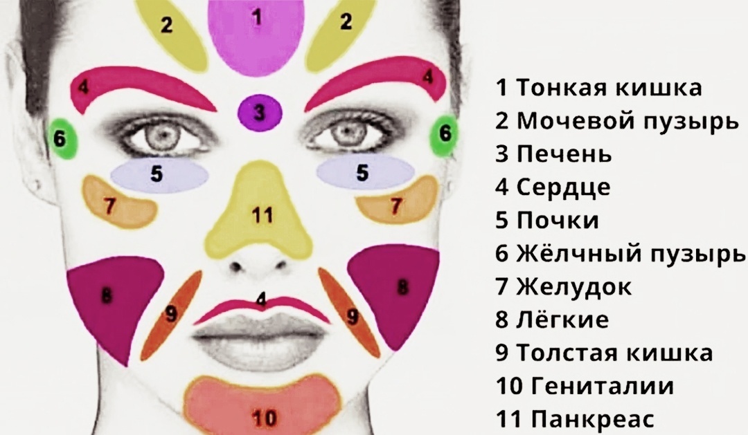 лицо являются зеркальным отражением состояния нашего организма